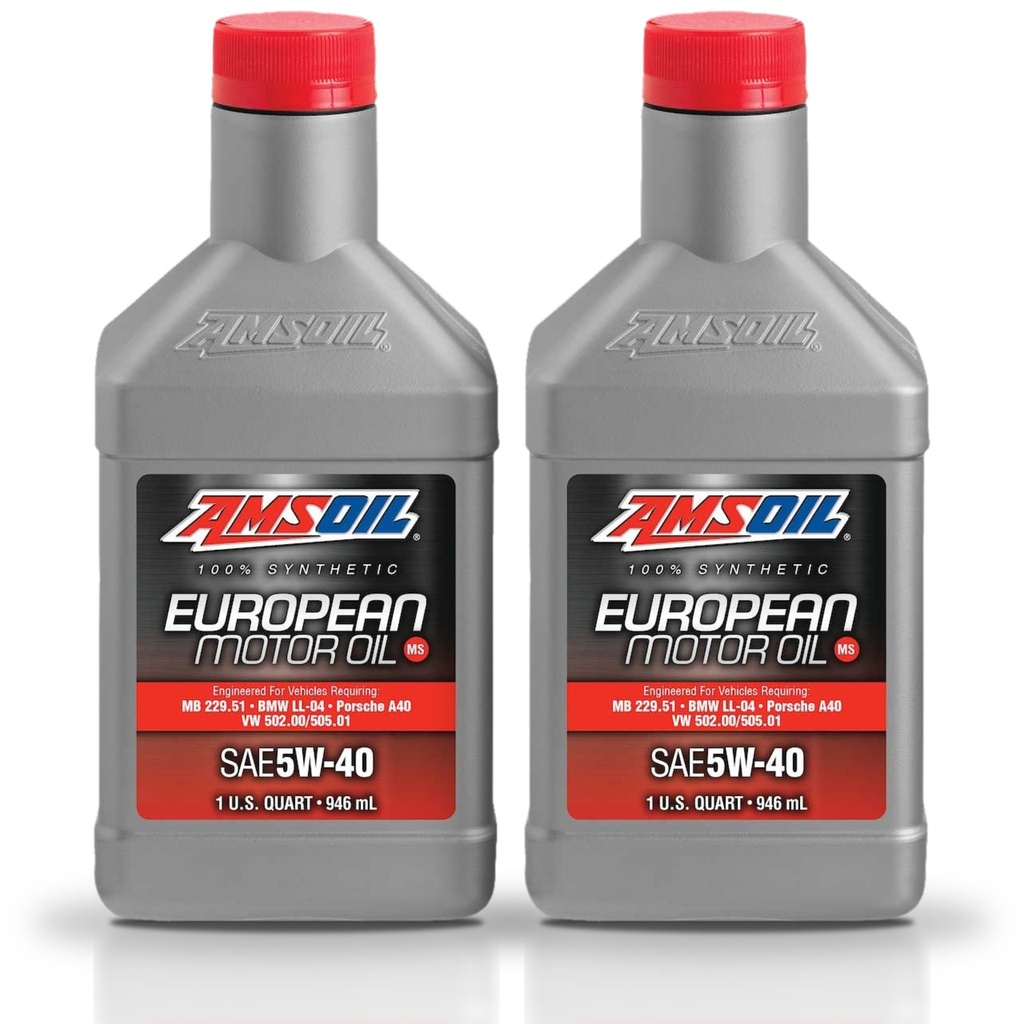 [KIT-AMAFLQT-2L] Kit 2 Litros European Car Formula 5W40 MS Synthetic Motor Oil AMSOIL
