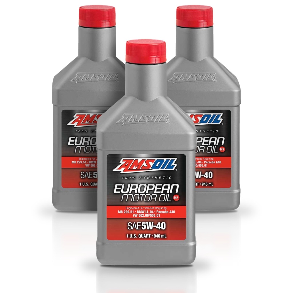[KIT-AMAFLQT-3L] Kit 3 Litros European Car Formula 5W40 MS Synthetic Motor Oil AMSOIL