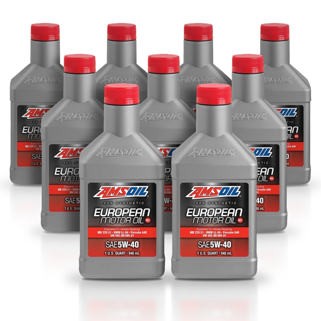 [KIT-AMAFLQT-9L] Kit 9 Litros European Car Formula 5W40 MS Synthetic Motor Oil AMSOIL