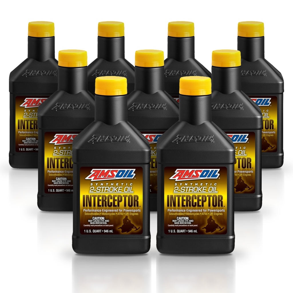 [KIT-AMAITQT-9L] Kit 9 Litros INTERCEPTOR® Synthetic 2-Stroke Oil AMSOIL