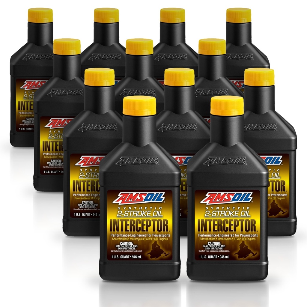 [KIT-AMAITQT-12L] Kit 12 Litros INTERCEPTOR® Synthetic 2-Stroke Oil AMSOIL