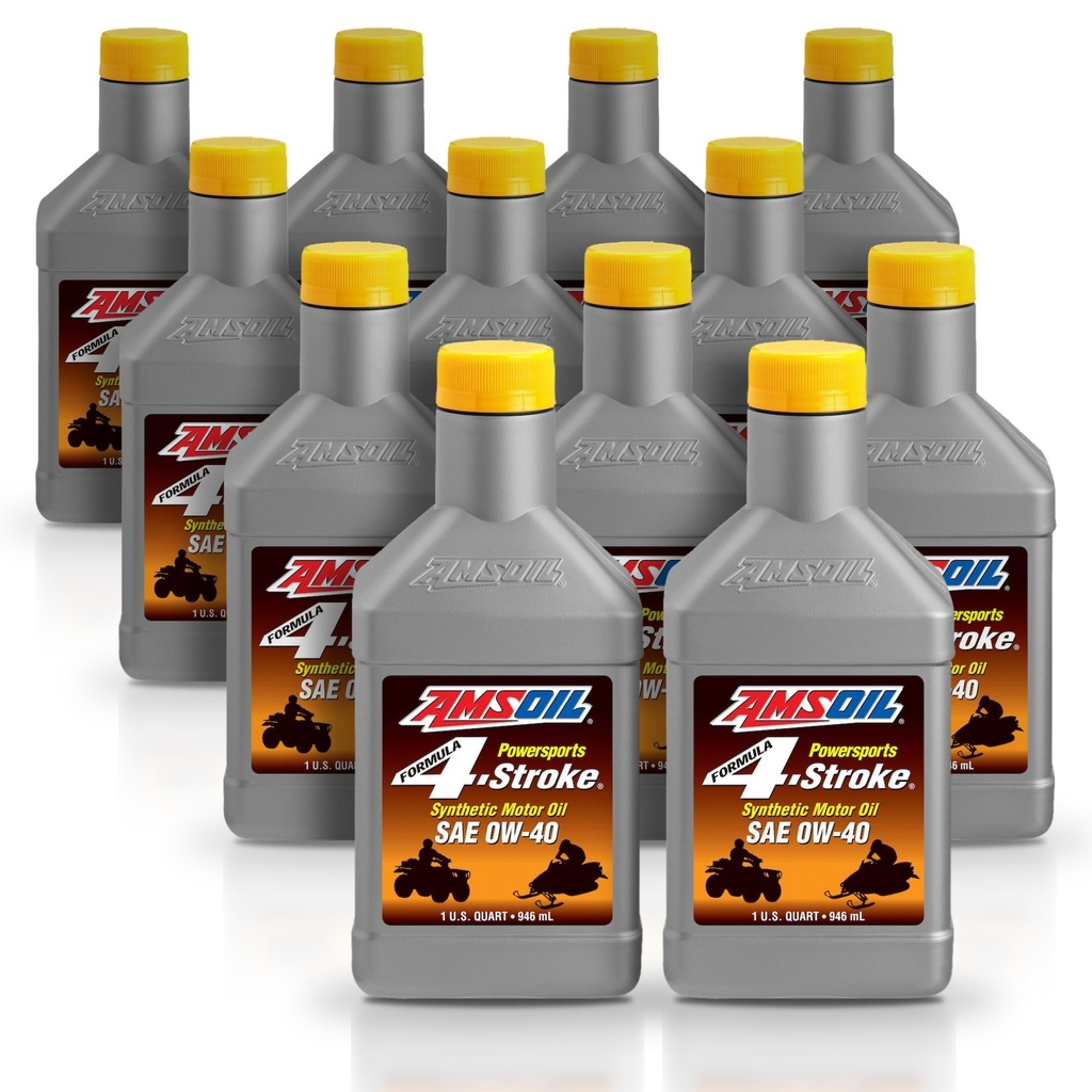[KIT-AMAFFQT-12L] Kit 12 Litros SAE 0W40 Formula 4-Stroke® Synthetic Power Sports Motor Oil AMSOIL