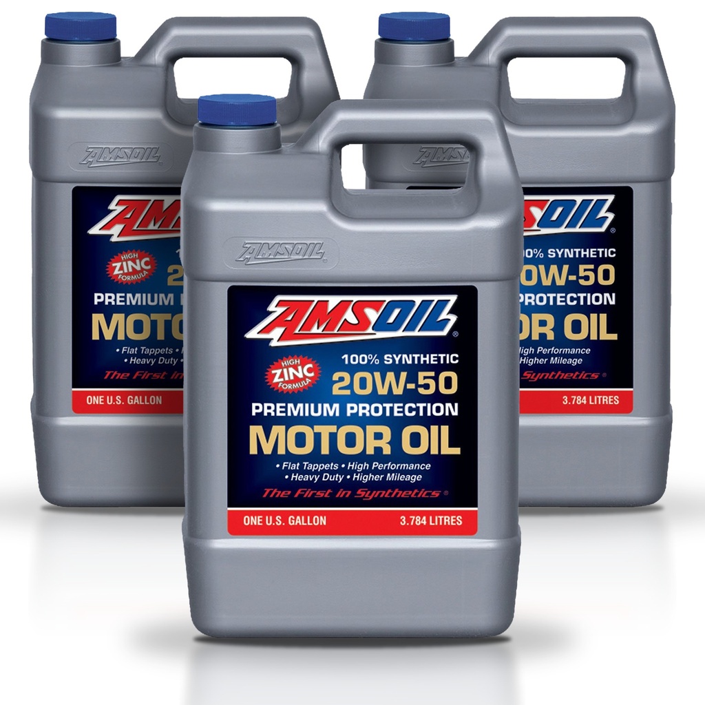 [KIT-AMARO1G-3G] Kit 3 Galones SAE 20W50 Premium Protection Synthetic Motor Oil AMSOIL