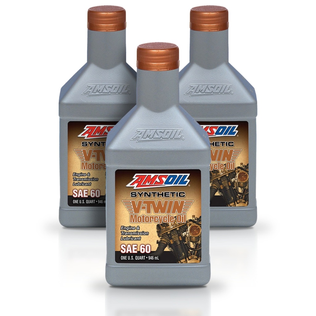 [KIT-AMMCSQT-3L] Kit 3 Aceites Sae 60 Amsoil Moto V-twin Harley 3 Litros