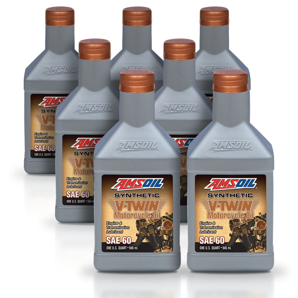 [KIT-AMMCSQT-7L] Kit 7 Litros SAE 60 Synthetic Motorcycle Oil AMSOIL