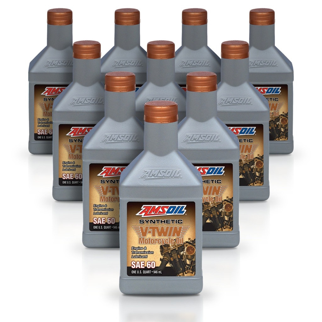 [KIT-AMMCSQT-10L] Kit 10 Litros SAE 60 Synthetic Motorcycle Oil AMSOIL