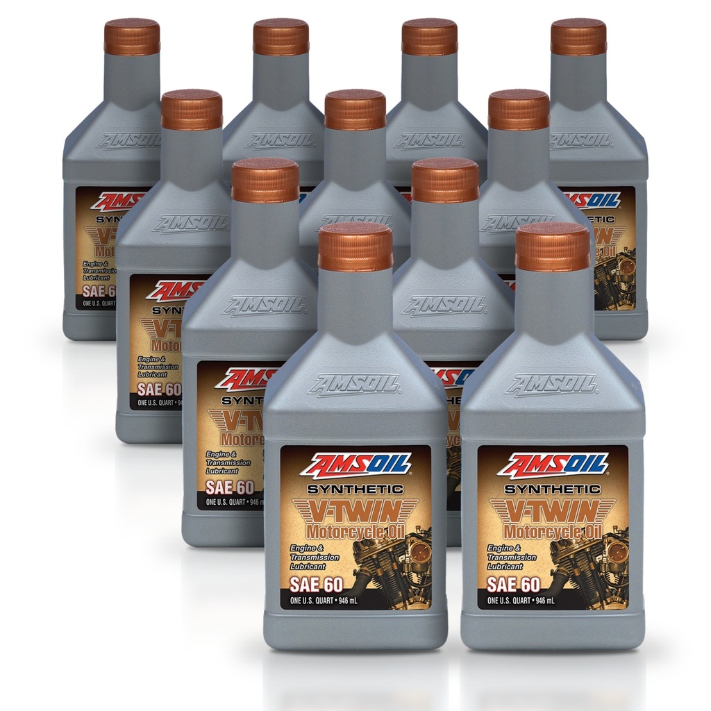 [KIT-AMMCSQT-11L] Kit 11 Aceites Sae 60 Amsoil Moto V-twin Harley 11 Litros