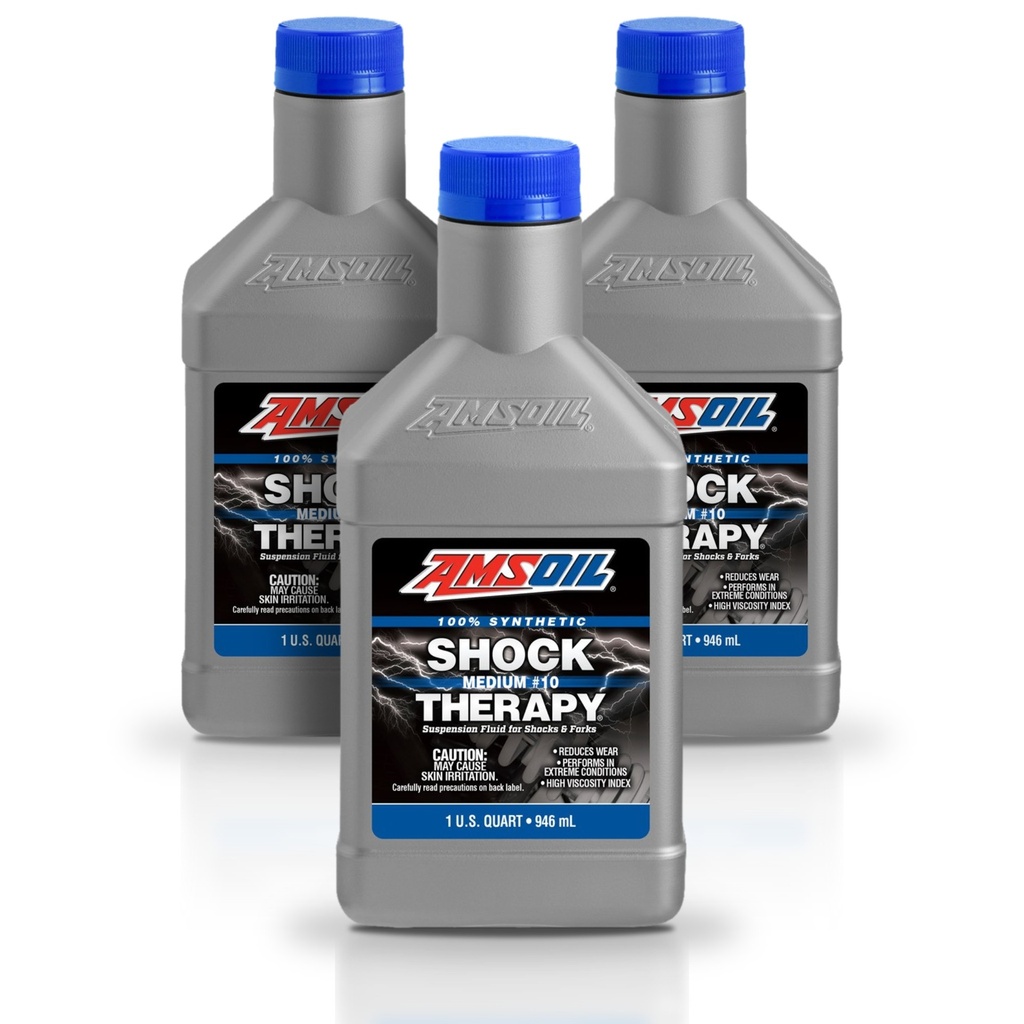 [KIT-AMSTMQT-3L] Kit 3 Litros Shock Therapy Suspension Fluid #10 Medium AMSOIL