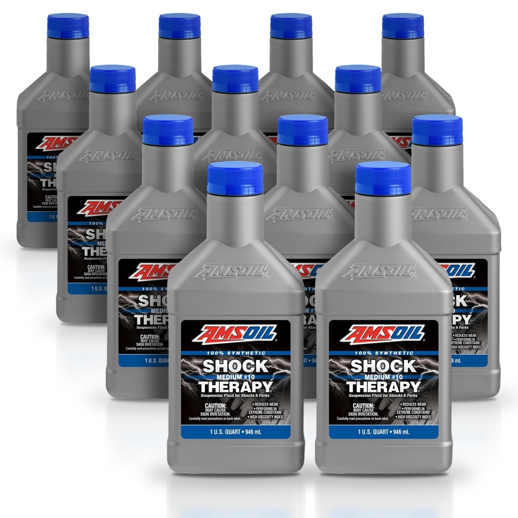[KIT-AMSTMQT-12L] Kit 12 Litros Shock Therapy Suspension Fluid #10 Medium AMSOIL