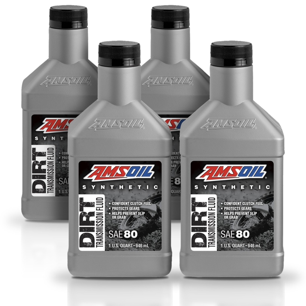 [KIT-AMDBTFQT-4L] Kit 4 Litros Synethetic Dirt Bike Transmission Fluid AMSOIL