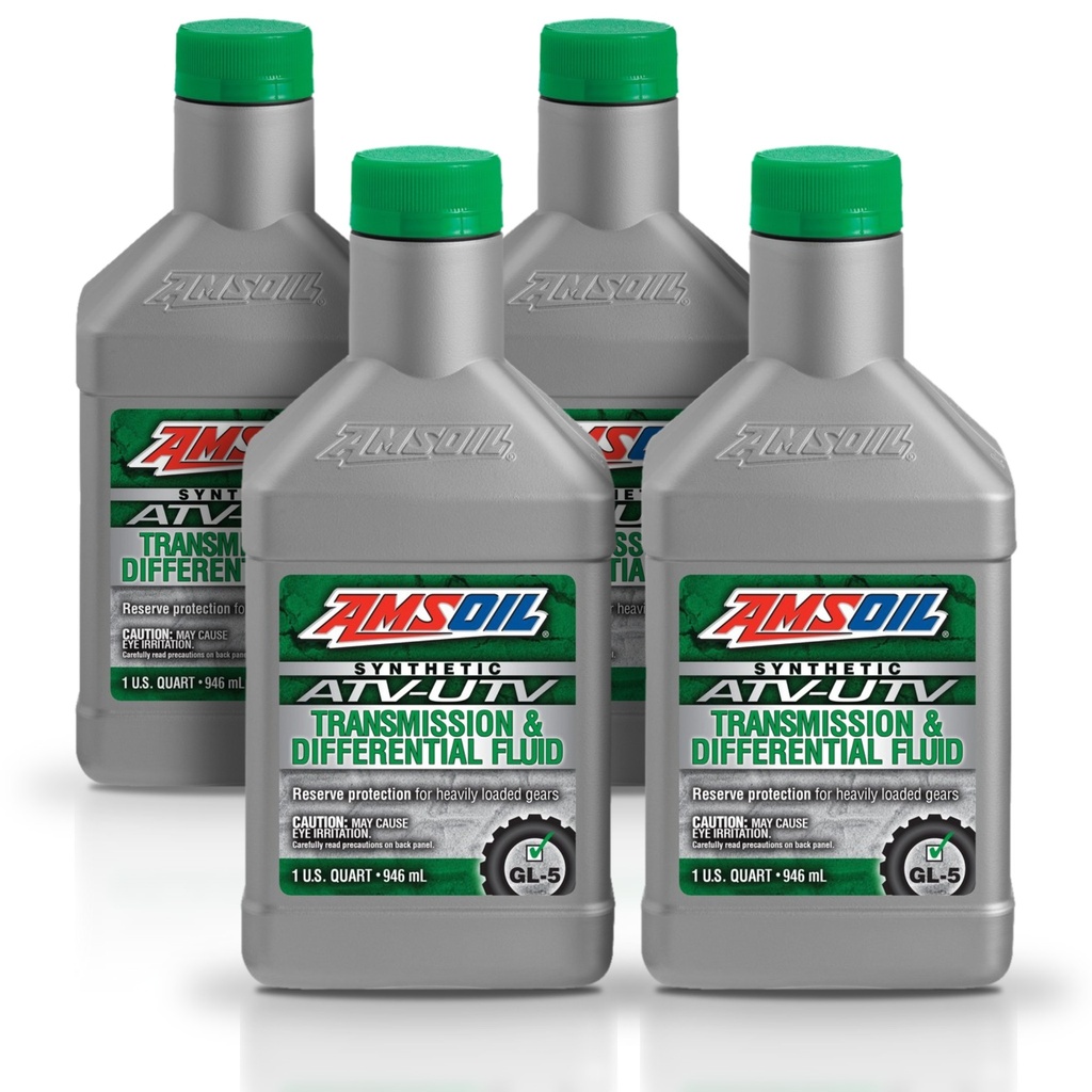 [KIT-AMAUDTQT-4L] Kit 4 Litros Synthetic ATV/UTV Transmission & Differential Fluid AMSOIL