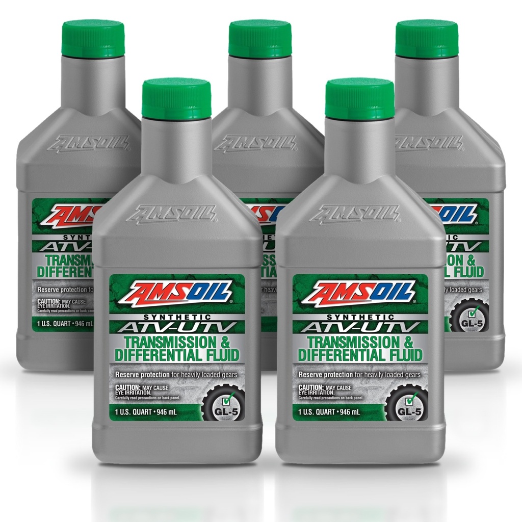 [KIT-AMAUDTQT-5L] Kit 5 Litros Synthetic ATV/UTV Transmission & Differential Fluid AMSOIL
