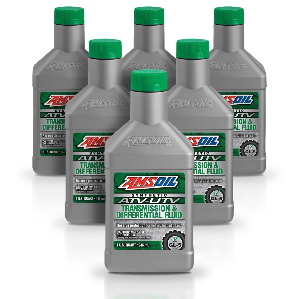 [KIT-AMAUDTQT-6L] Kit 6 Litros Synthetic ATV/UTV Transmission & Differential Fluid AMSOIL