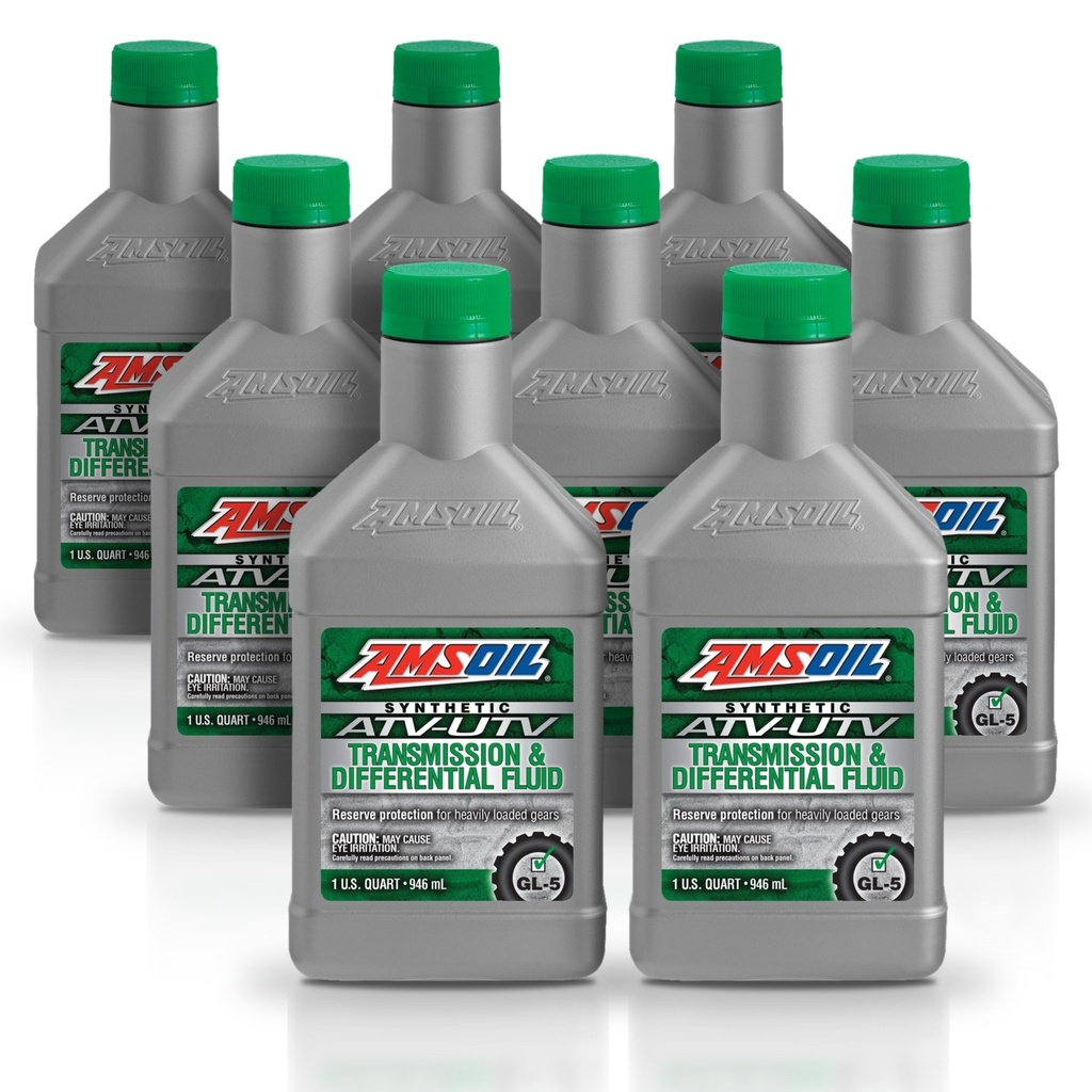 [KIT-AMAUDTQT-8L] Kit 8 Litros Synthetic ATV/UTV Transmission & Differential Fluid AMSOIL
