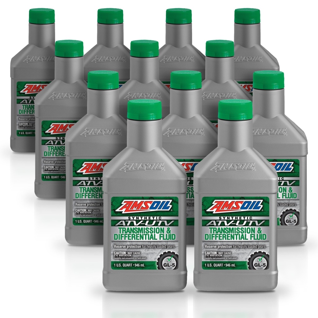 [KIT-AMAUDTQT-12L] Kit 12 Litros Synthetic ATV/UTV Transmission & Differential Fluid AMSOIL