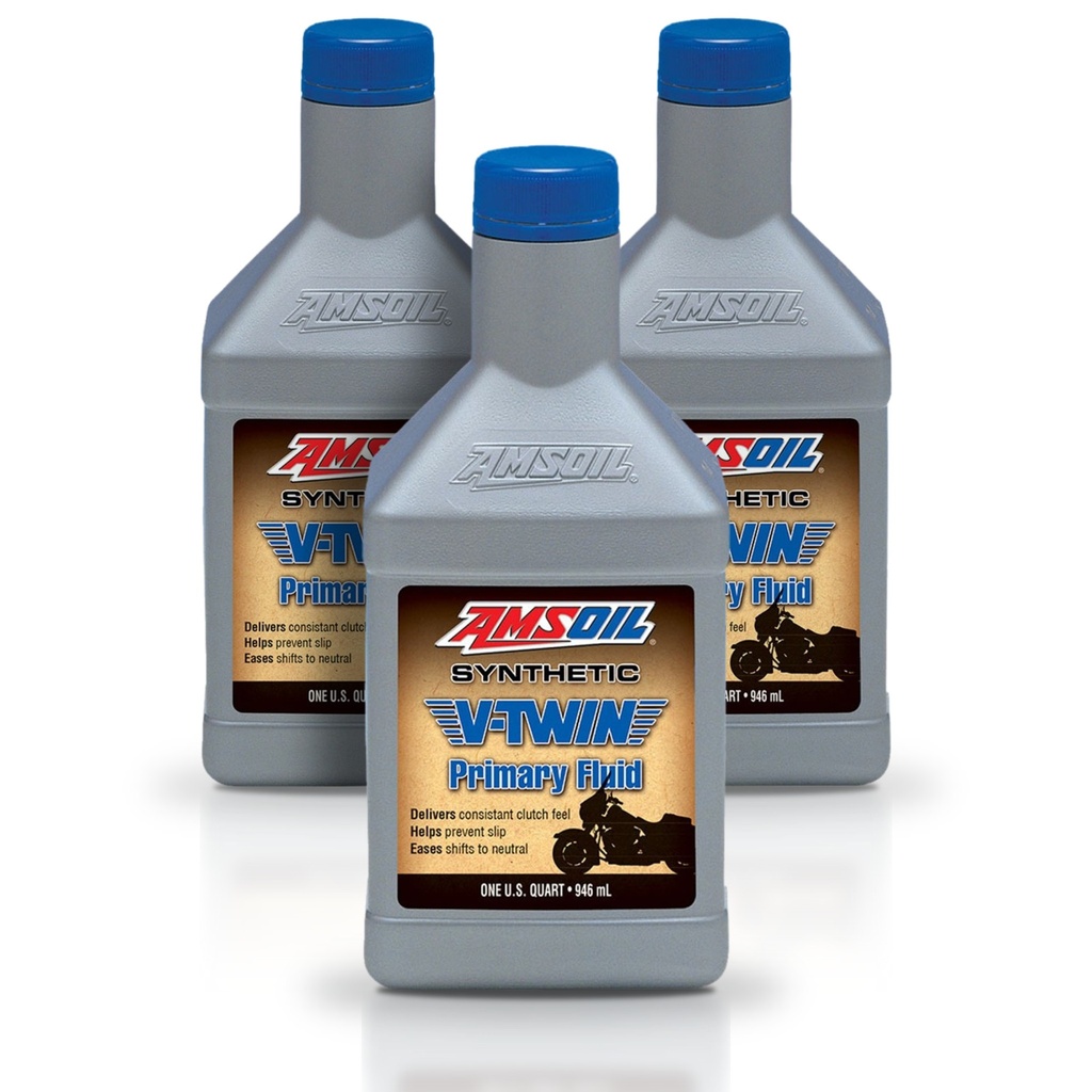 [KIT-AMMVPQT-3L] Kit 3 Litros Synthetic V-Twin Primary Fluid AMSOIL