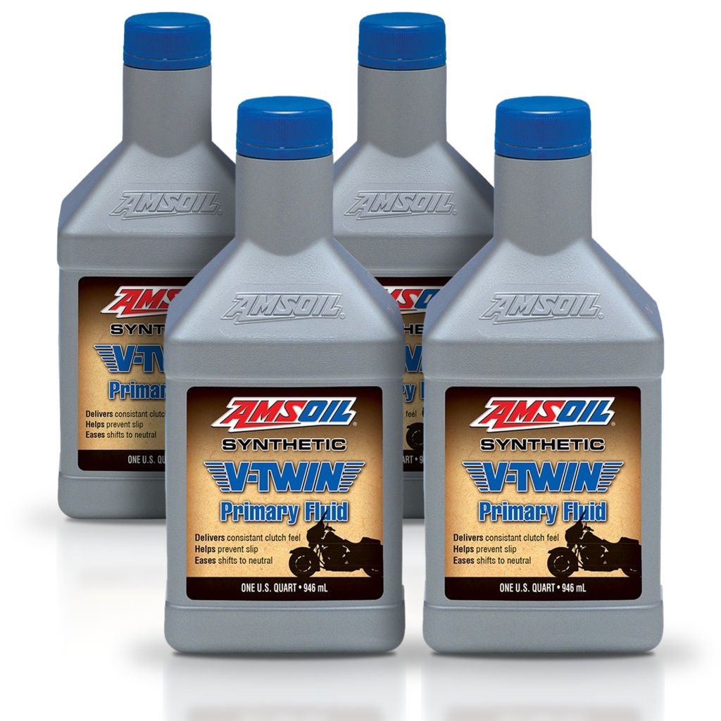 [KIT-AMMVPQT-4L] Kit 4 Litros Synthetic V-Twin Primary Fluid AMSOIL