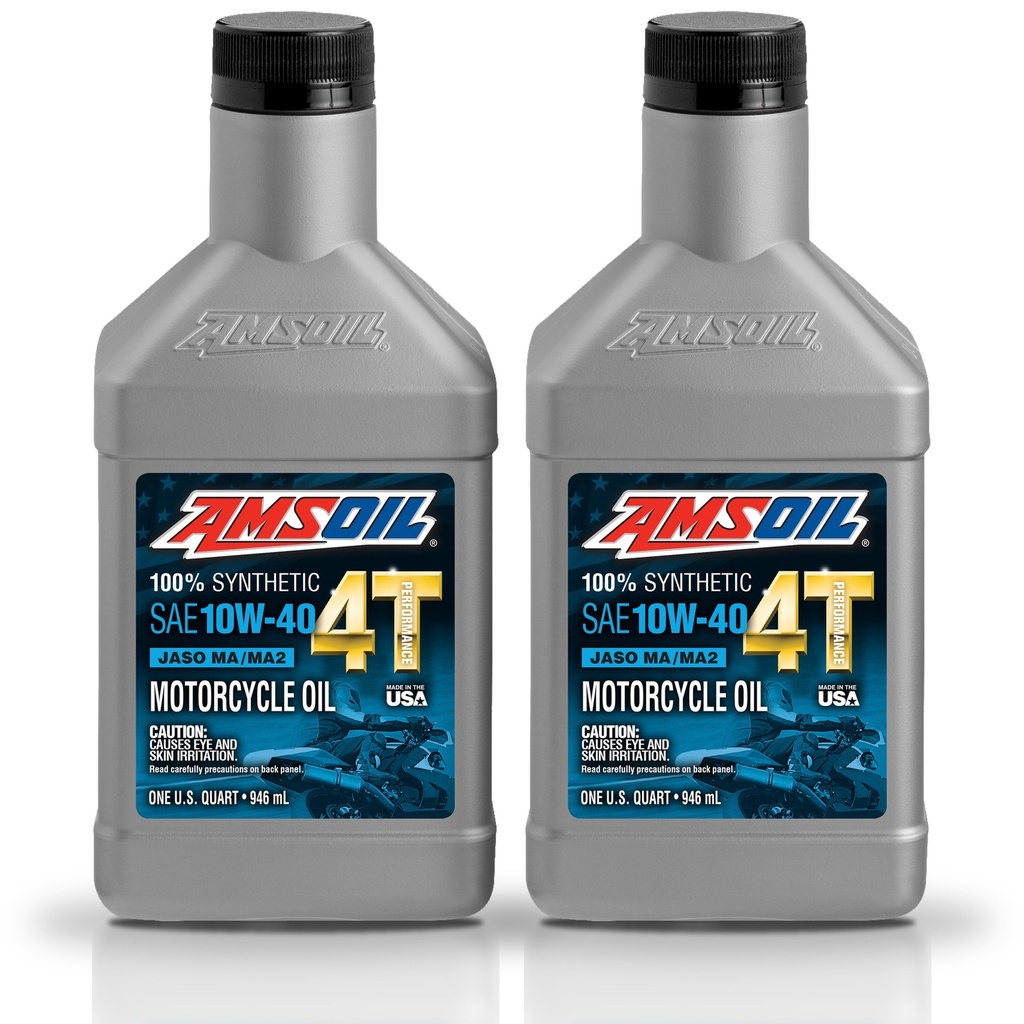 [KIT-AMMC4QT-2L] Kit 2 Litros 10W40 100% Synthetic 4T Performance 4-Stroke Motorcycle Oil AMSOIL