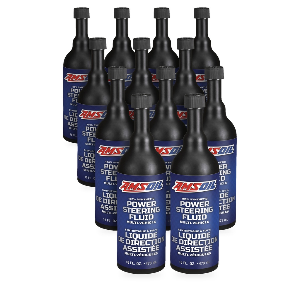 [KIT-AMPSFCN-12L] Kit 12 Litros Synthetic Multi-Vehicle Power Steering Fluid AMSOIL