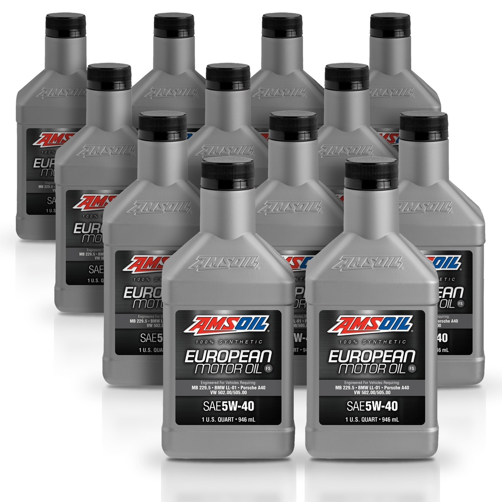 [KIT-AMEFMQT-12L] Kit 12 Litros European Car Formula 5W40 FS Synthetic Motor Oil AMSOIL