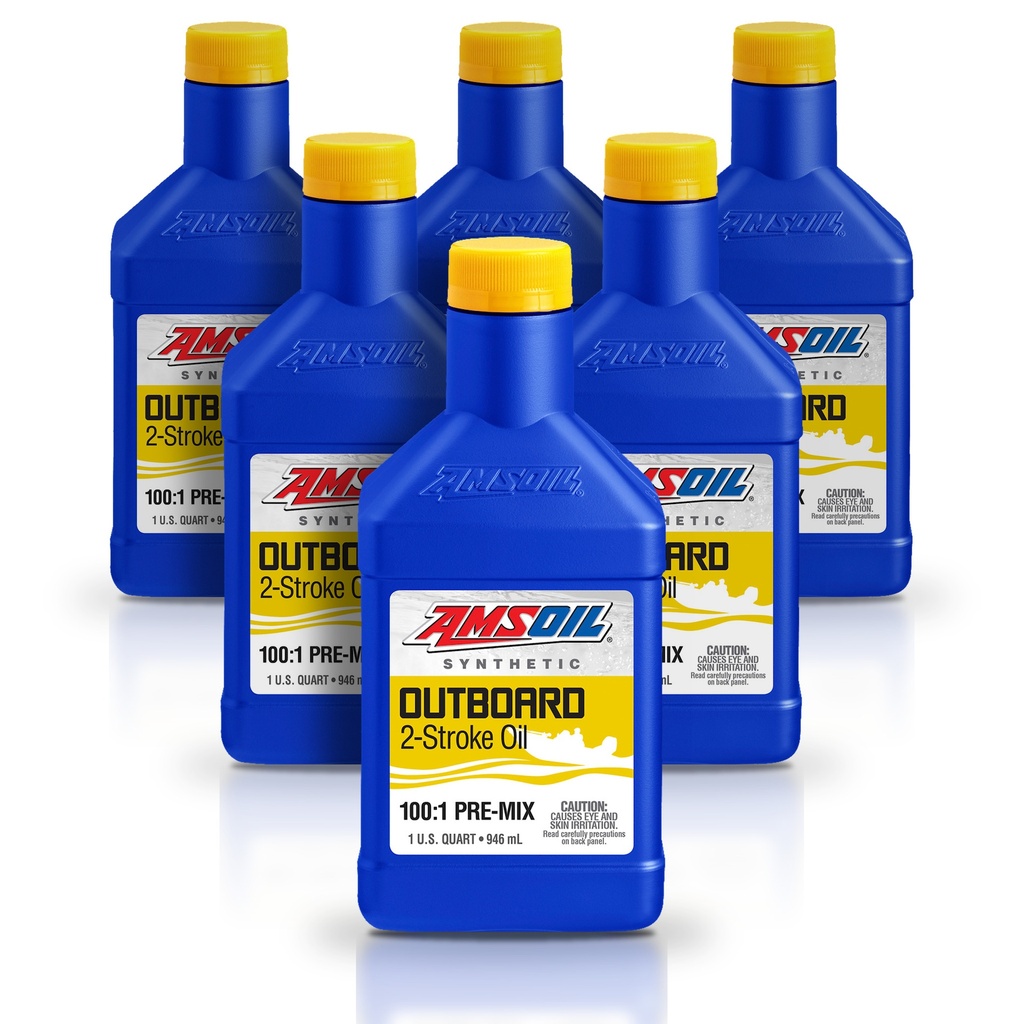 [KIT-AMATOQT-6L] Kit 6 Aceites 2T Amsoil Marino Lancha Premezclado 6 Litros