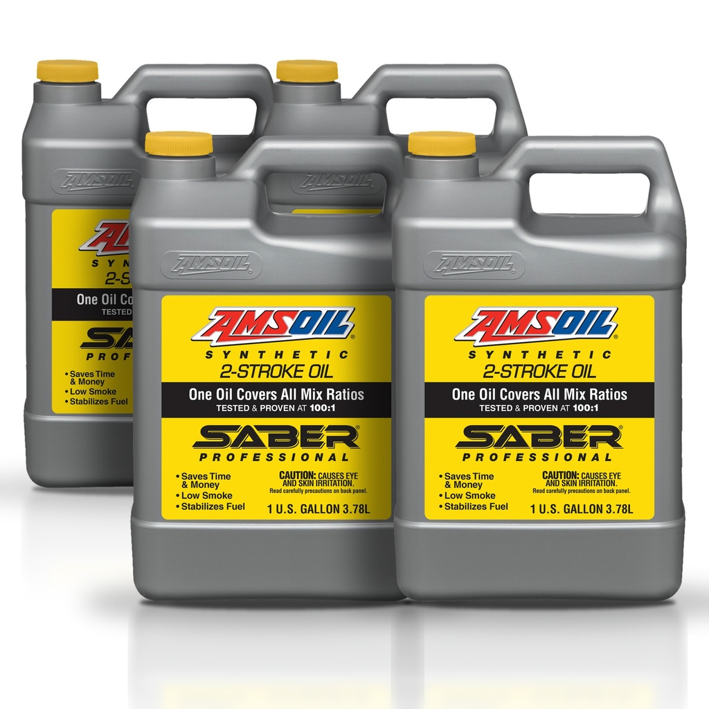 [KIT-AMATP1G-4G] Kit 4 Aceites 2T Amsoil Jaso Fd Podadora 15 Litros