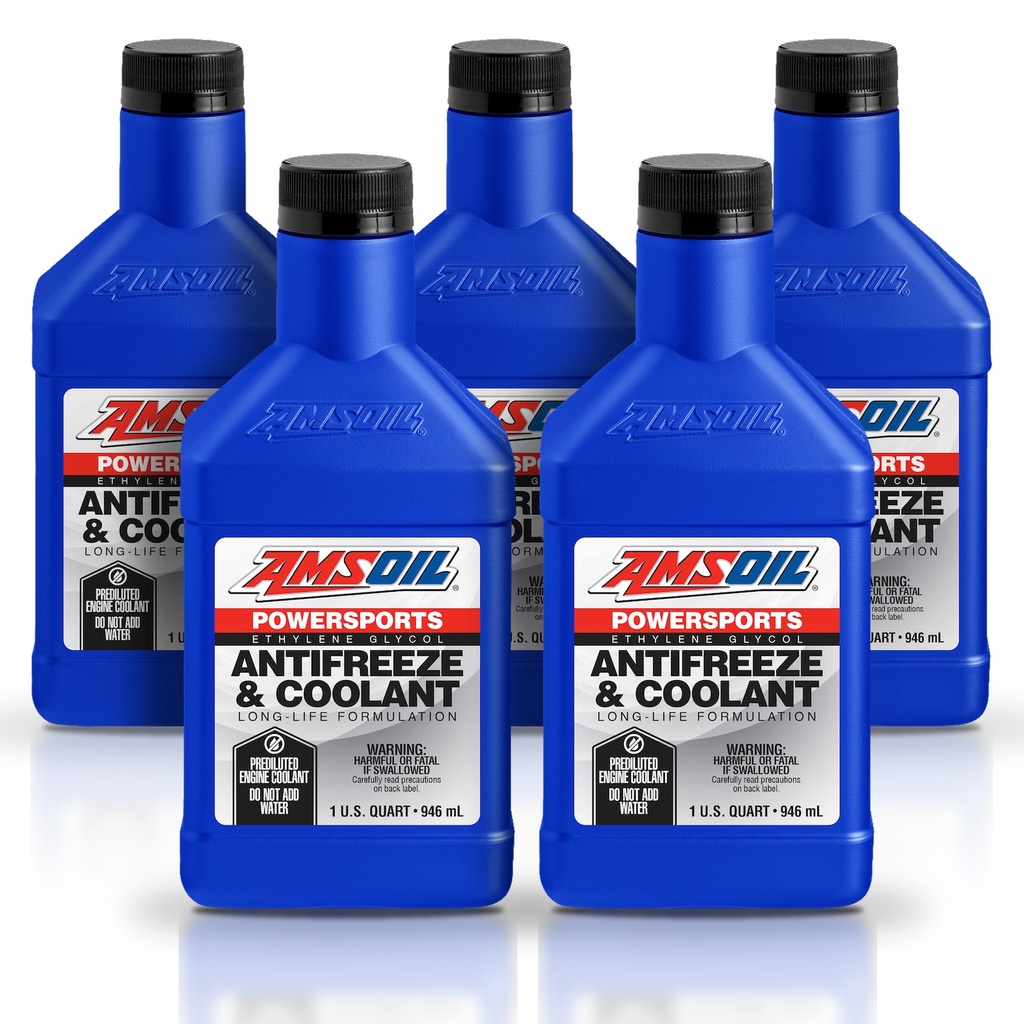 [KIT-AMPSAFQT-5L] Kit 5 Anticongelantes Verde Amsoil Moto 5 Litros