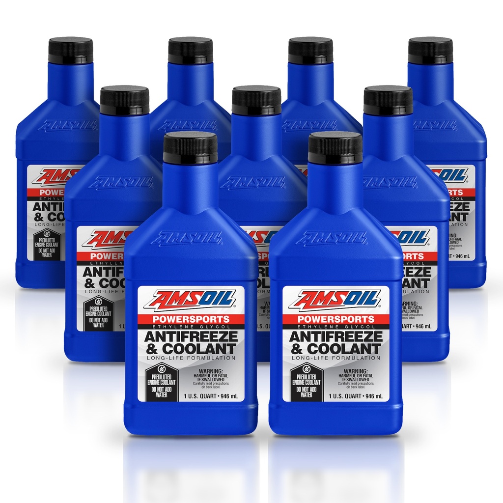 [KIT-AMPSAFQT-9L] Kit 9 Anticongelantes Verde Amsoil Moto 9 Litros