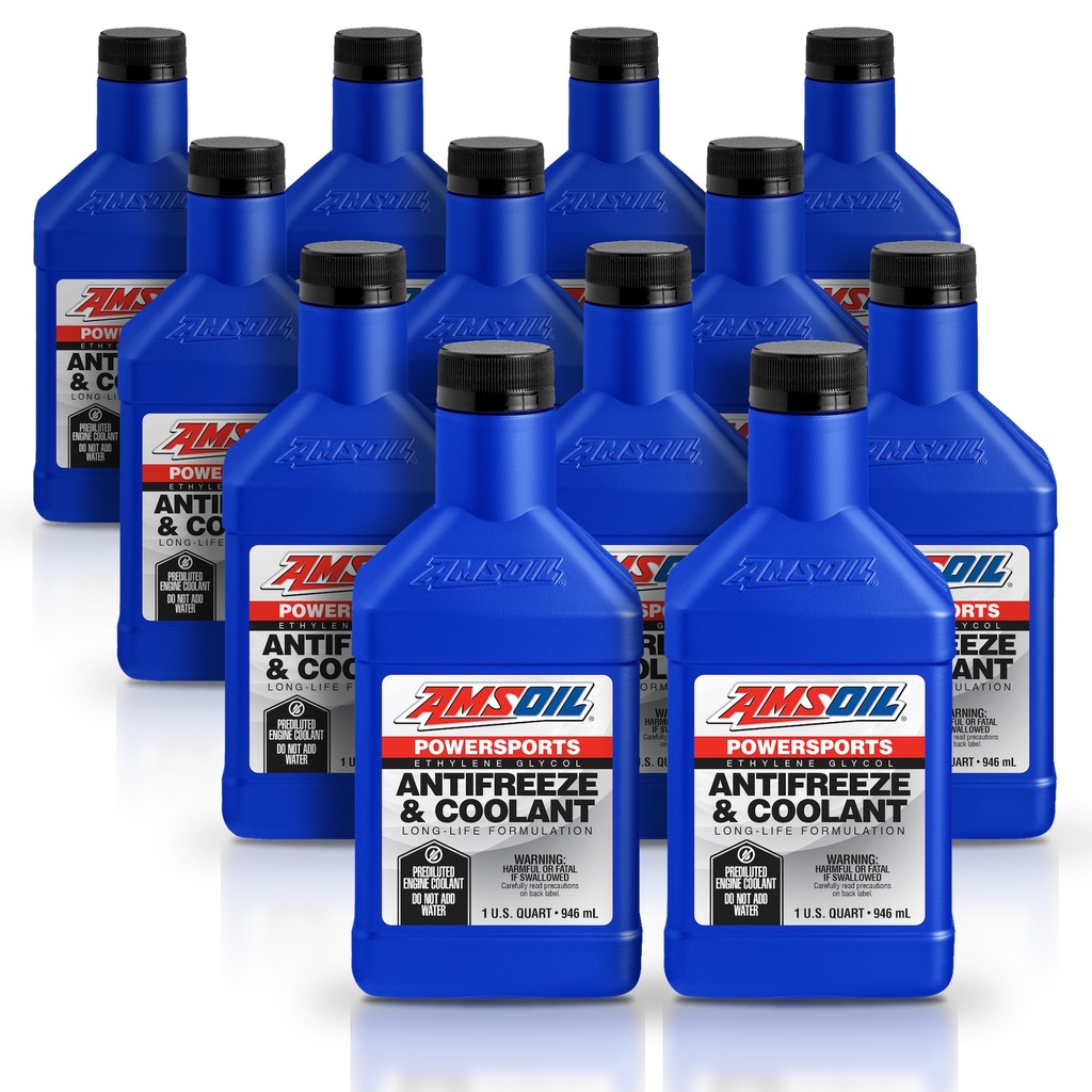 [KIT-AMPSAFQT-12L] Kit 12 Anticongelantes Verde Amsoil Moto 12 Litros