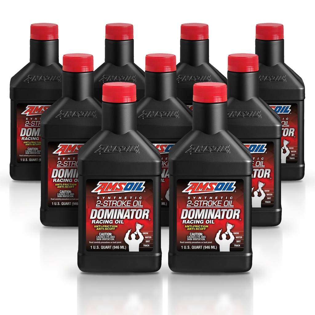 [KIT-AMTDRQT-9L] Kit 9 Aceites 2T Amsoil Moto Alto Desempeño 9 Litros