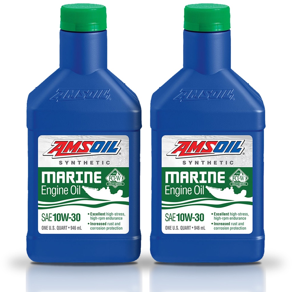 [KIT-AMWCTQT-2L] Kit 2 Aceites 10w30 Amsoil Marino Api Sn Jaso Ma 2 Litros
