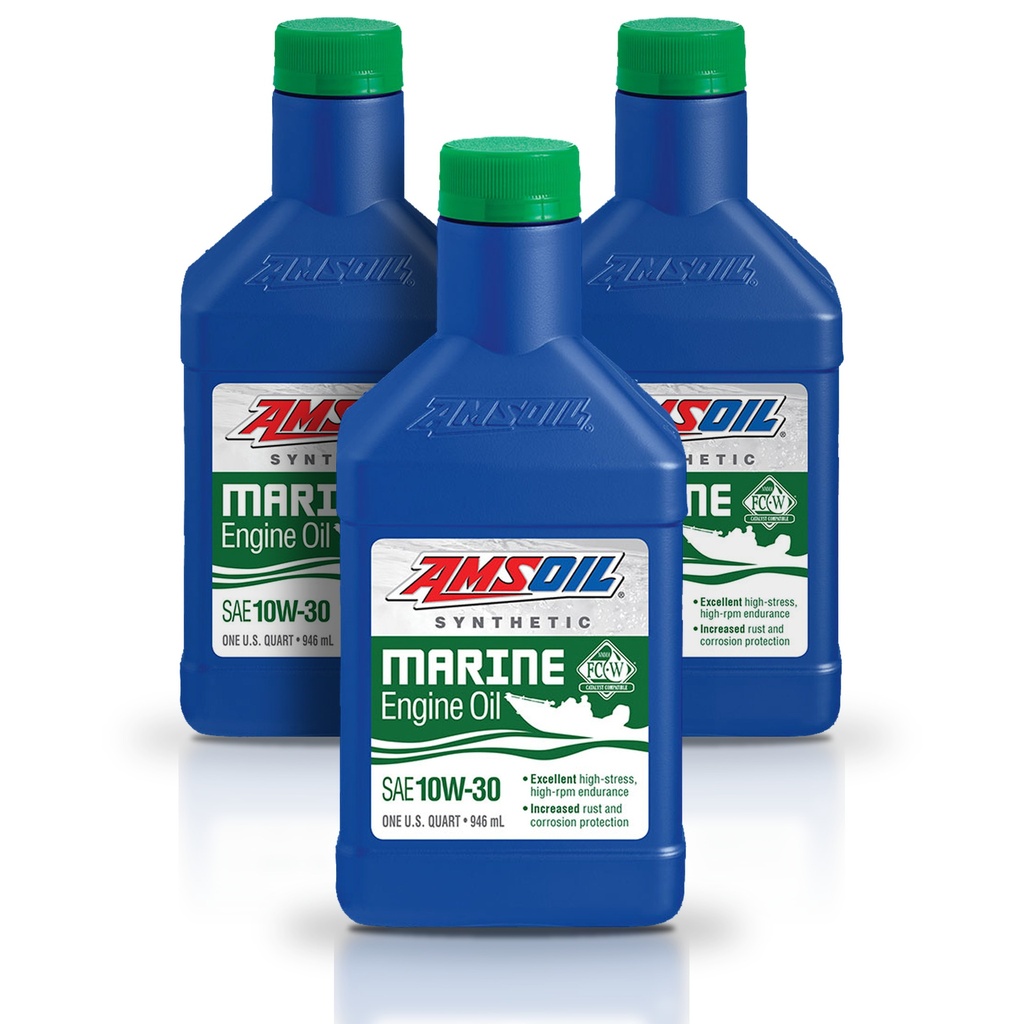 [KIT-AMWCTQT-3L] Kit 3 Aceites 10w30 Amsoil Marino Api Sn Jaso Ma 3 Litros