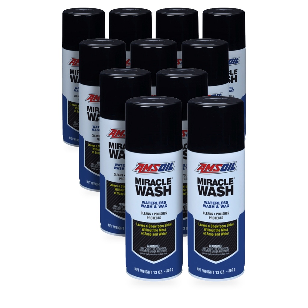 [KIT-AMAMWSC-11P] Kit 11 Piezas Lavado Y Cera Sin Agua Amsoil Miracle Wash