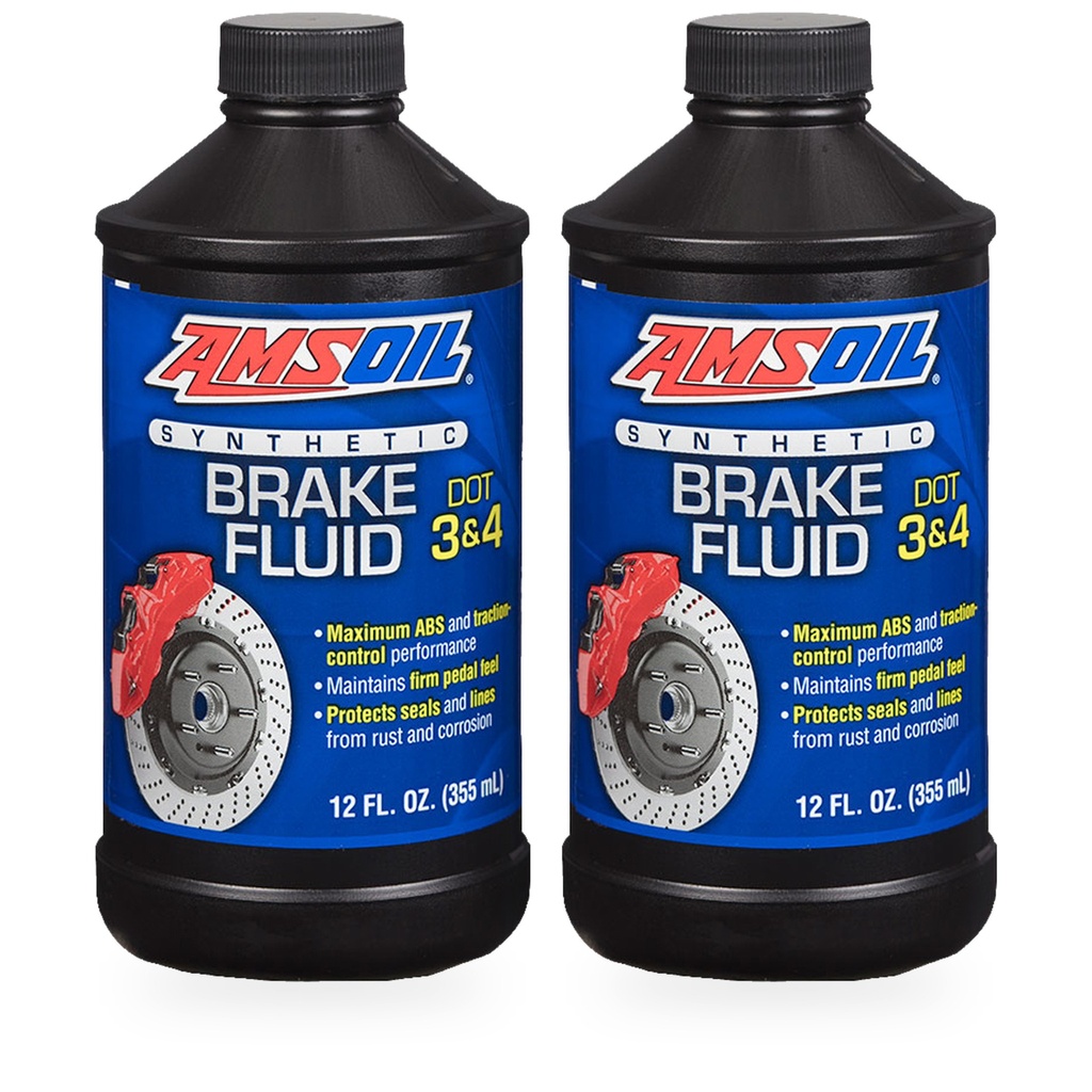 [KIT-AMBFLVCN-2P] Kit 2 Liquidos De Frenos Amsoil Dot3 Dot4 Dot5.1 710 Ml