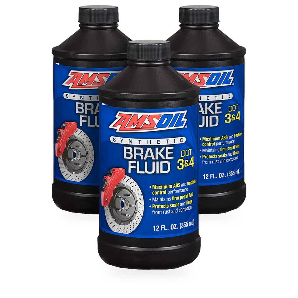 [KIT-AMBFLVCN-3P] Kit 3 Liquidos De Frenos Amsoil Dot3 Dot4 Dot5.1 1 Litro