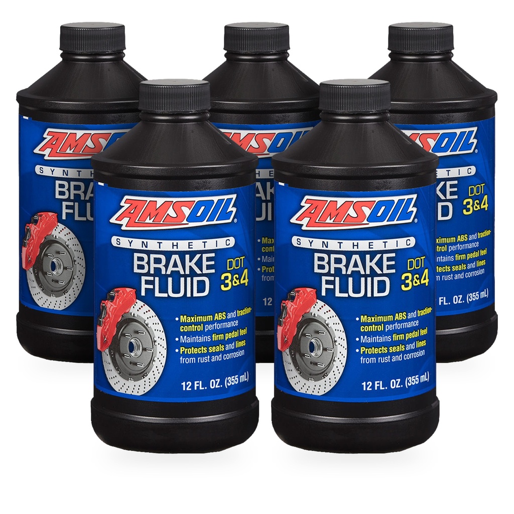 [KIT-AMBFLVCN-5P] Kit 5 Liquidos De Frenos Amsoil Dot3 Dot4 Dot5.1 2 Litros