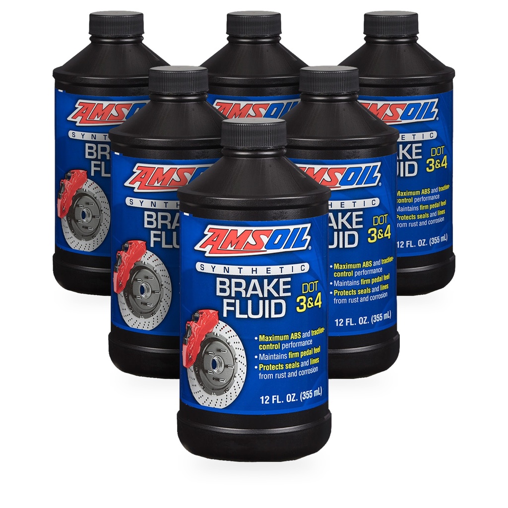 [KIT-AMBFLVCN-6P] Kit 6 Liquidos De Frenos Amsoil Dot3 Dot4 Dot5.1 2 Litros