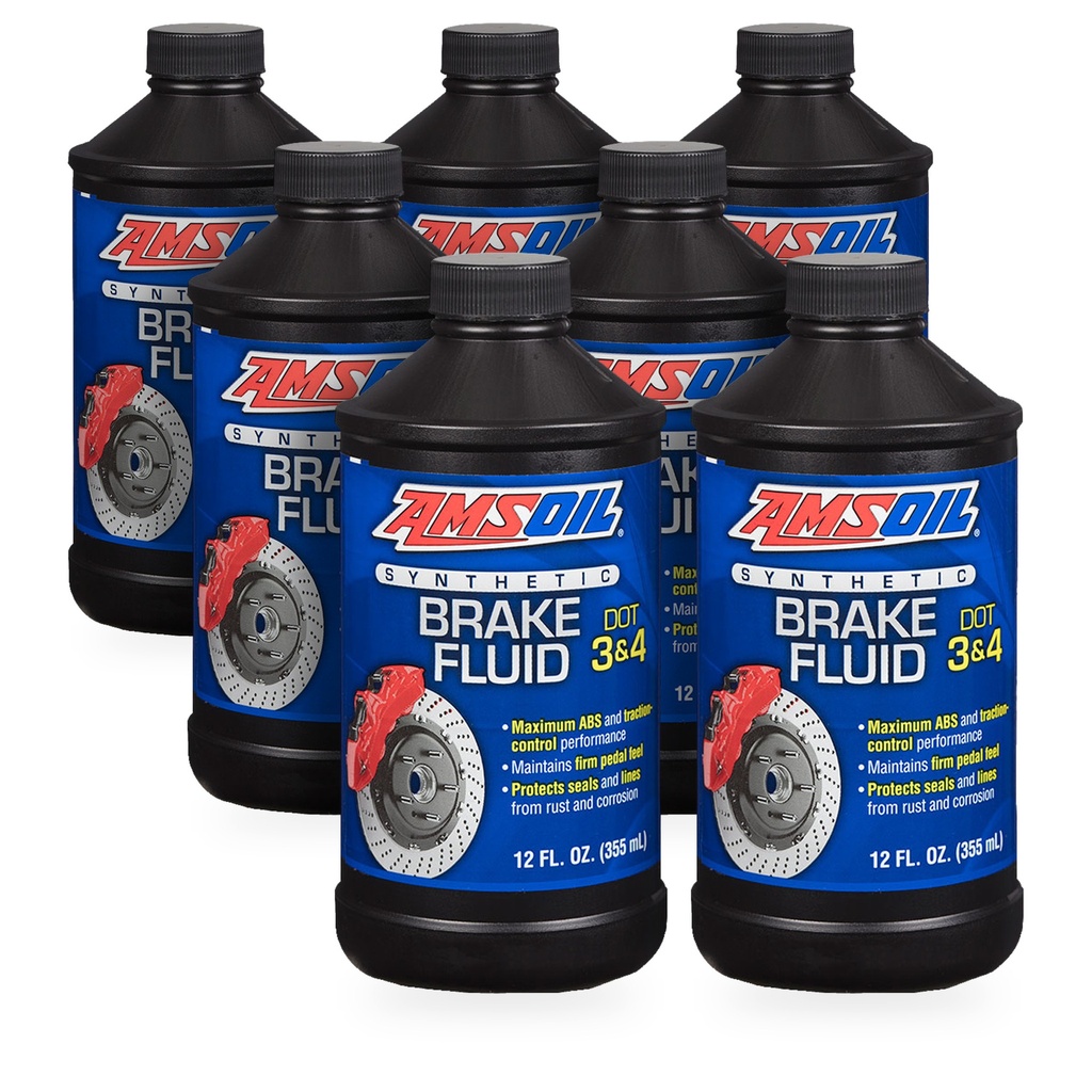 [KIT-AMBFLVCN-7P] Kit 7 Liquidos De Frenos Amsoil Dot3 Dot4 Dot5.1 2 Litros
