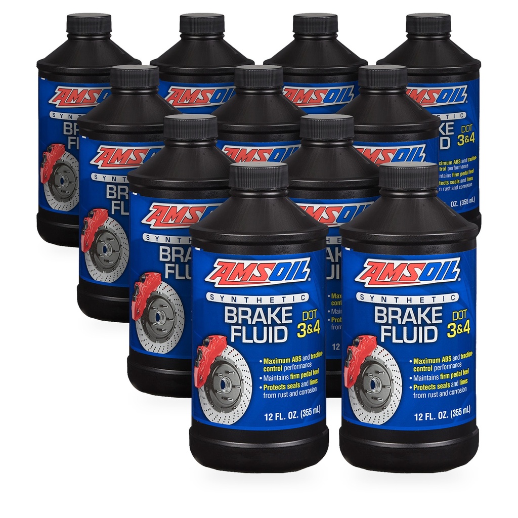 [KIT-AMBFLVCN-11P] Kit 11 Liquidos De Frenos Amsoil Dot3 Dot4 Dot5.1 4 Litros