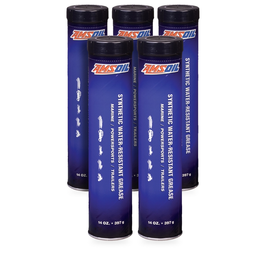 [KIT-AMGWRCR-5P] Kit 5 Grasas Sintetica Resistente Al Agua Amsoil Nlgi 2