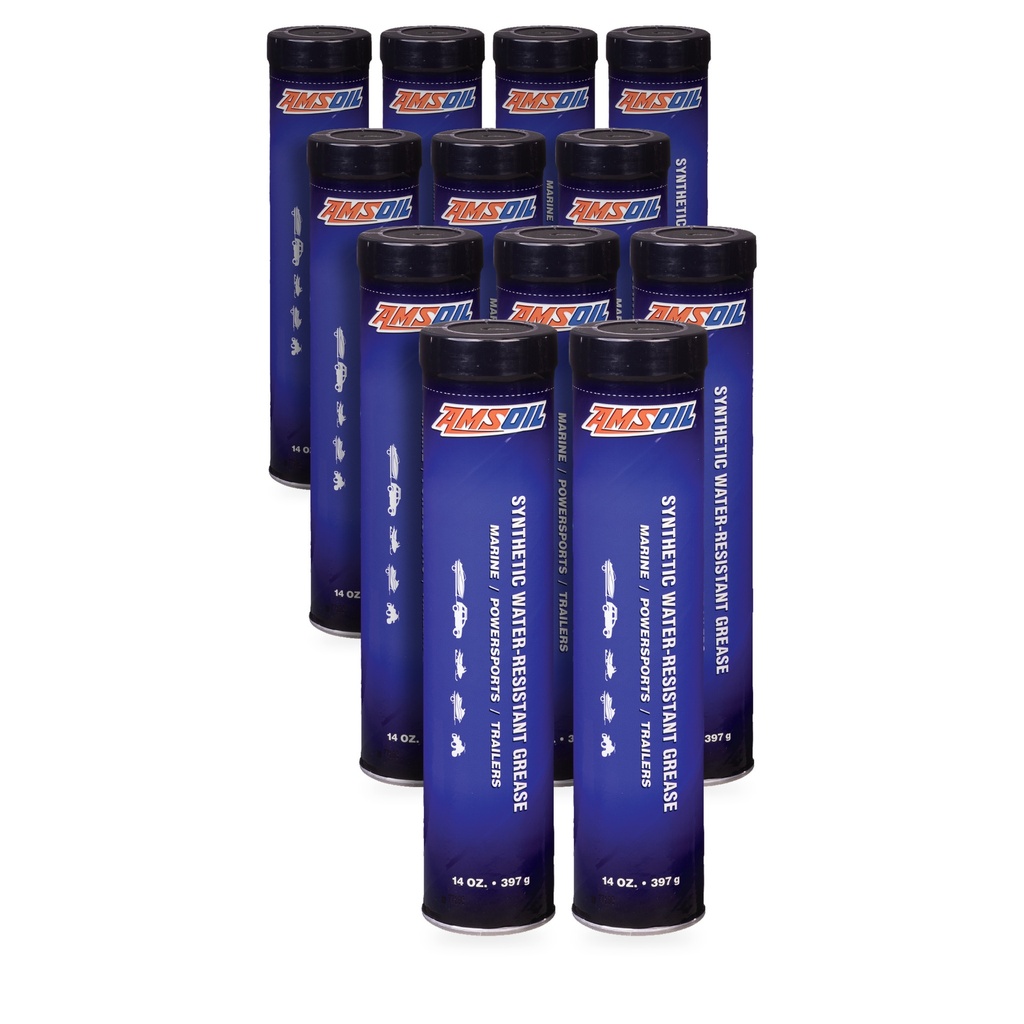 [KIT-AMGWRCR-12P] Kit 12 Grasas Sintetica Resistente Al Agua Amsoil Nlgi 2