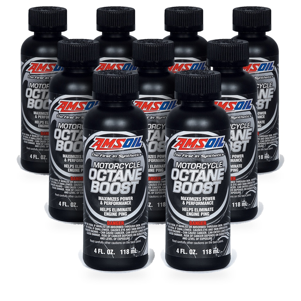 [KIT-AMMOBCN-9P] Kit 9 Aditivos Potenciador Octanaje Amsoil Moto +3 1 Litro